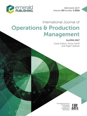 cover image of International Journal of Operations & Production Management, Volume 39, Number 3